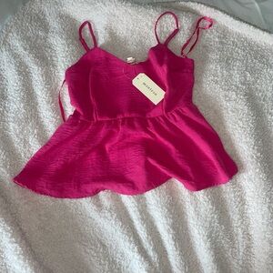 Super cute pink dressy top!